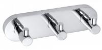 Планка с 3 крючками Bemeta Omega 104405232 хром