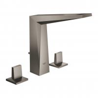 Смеситель для раковины Grohe Allure Brilliant M-Size на 3 отверстия 20 344 AL0 тёмный графит матовый