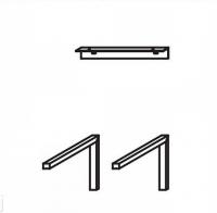 Набор крепежей Jacob Delafon Terrace для установки столешницы EB849-CP хром