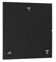 Запорный вентиль Hansgrohe ShowerSelect Comfort E (внешняя часть для 3 потребителей) 15573670 матовый чёрный