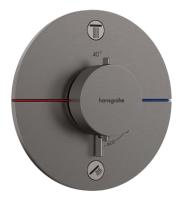 Термостат Hansgrohe ShowerSelect Comfort S (внешняя часть для 2 потребителей) 15554340 шлифованный чёрный хром