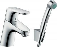 Смеситель для раковины Hansgrohe Focus 70 ComfortZone с гигиеническим душем 31926000 хром