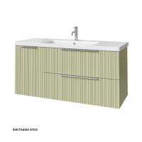 Тумба под раковину Caprigo Rain 120 1166х446 мм (2 ящика, 1 дверь) 36517L SF-024 фисташка