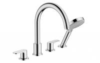 Смеситель для ванны Hansgrohe Vernis Blend на 4 отверстия 71456000 хром