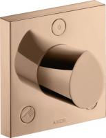 Запорный/переключающий вентиль Axor Starck Organic Trio/Quattro (внешняя часть) 12731300 полированное красное золото