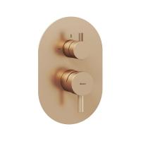 Смеситель встраиваемый Ravak Espirit ES 065.60RGB.O2 (для 2 потребителей) X070362 матовое розоаое золото