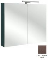 Зеркальный шкаф Jacob Delafon 800х650х143 мм EB1364-N28 медный бетон