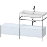 Консоль с раковиной Duravit Happy D.2 Plus 1400х490 мм HP4857O9797 хром/светло-голубой матовый