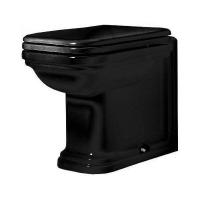 Чаша приставного унитаза Kerasan Waldorf 4118 04 чёрный глянец