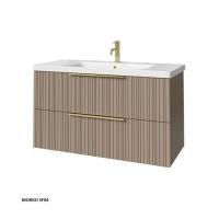 Тумба под раковину Caprigo Rain 100 976х446 мм (2 ящика) 36514 SF-04 мокко