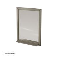 Зеркало Caprigo Albion 626х815 мм с полкой 10330 В021 серый камень