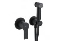 Комплект гигиенического душа Kludi Zenta SL встраваемый 489983965 чёрный матовый