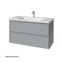 Тумба под раковину Caprigo Forte 100 976х446 мм (2 ящика) эмаль 36114EML 064 серый