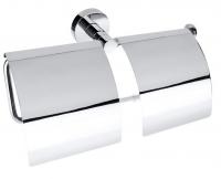 Держатель туалетной бумаги с крышкой двойной Bemeta Omega 104112092 хром