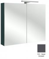 Зеркальный шкаф Jacob Delafon 700х650х143 мм EB1363-N14 серый антрацит