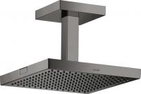 Верхний душ Axor ShowerSolutions 240 1jet с потолочным подсоединением 10929330 полированный чёрный хром