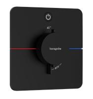 Термостат Hansgrohe ShowerSelect Comfort Q (внешняя часть для 1 потребителя) 15581670 матовый чёрный