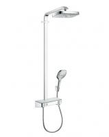 Душевая система с термостатом для душа Hansgrohe Raindance Select E Showerpipe 300 2jet 27126000 хром
