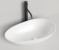 Раковина накладная Salini Paola 580x345 мм S-Sense 1101101G белый глянец