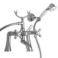 Смеситель для ванны Paini Liberty на 2 отверстия/с аксессуаром 17CR108 хром
