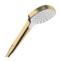 Ручной душ Hansgrohe Croma Select E 1jet EcoSmart 26815990 белый/полированное золото