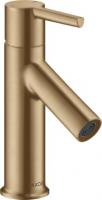 Смеситель для раковины Axor Starck 80 ComfortZone 10102140 шлифованная бронза