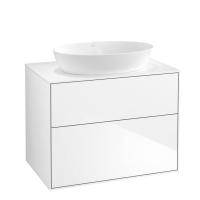Тумба под раковину Villeroy & Boch Finion 800х501 мм F99100GF белый глянцевый/белый
