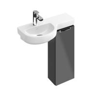 Тумба под раковину Villeroy & Boch Subway 2.0 240х187 мм R A81811FP серый глянцевый