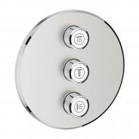 Вентиль Grohe Grohtherm SmartControl (внешняя часть для 3 потребителей) 29 122 DC0 суперсталь