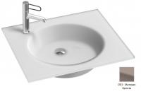 Раковина стеклянная Jacob Delafon Odeon Rive Gauche 606х515 мм EB2560-DE3 матовая бронза