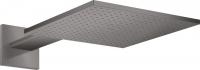 Верхний душ Axor ShowerSolutions 300 2jet с держателем 35318340 шлифованный чёрный хром