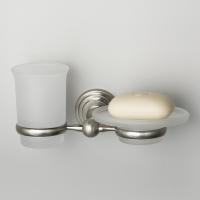 Мыльница и стакан WasserKraft Ammer K-7026 никель