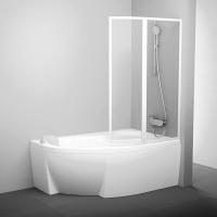 Ограждение для ванны Ravak VSK2 Rosa 160 R 98 76P9010041 белый/rain