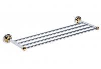 Полка для полотенец Bemeta Retro 665 мм 144202188 хром/золото