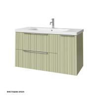 Тумба под раковину Caprigo Rain 100 976х446 мм (2 ящика, 1 дверь) 36515R SF-024 фисташка