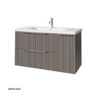 Тумба под раковину Caprigo Rain 100 976х446 мм (2 ящика, 1 дверь) 36515R SF-025 айрон