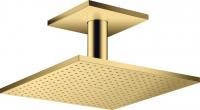 Верхний душ Axor ShowerSolutions 300 2jet с потолочным подсоединением 35320990 полированное золото