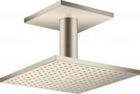 Верхний душ Axor ShowerSolutions 250 2jet с потолочным подсоединением 35312820 шлифованный никель