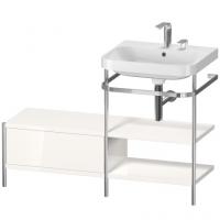 Консоль с раковиной Duravit Happy D.2 Plus 1200х490 мм HP4845E2222 хром/белый глянец