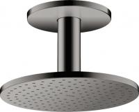 Верхний душ Axor ShowerSolutions 250 2jet с потолочным подсоединением 35297330 полированный чёрный хром