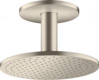 Верхний душ Axor ShowerSolutions 250 1jet с потолочным подсоединением 35286820 шлифованный никель