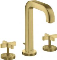 Смеситель для раковины Axor Citterio на 3 отверстия 39133950 шлифованная медь