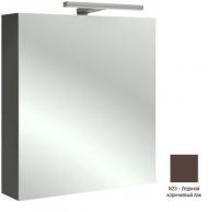 Зеркальный шкаф Jacob Delafon 600х650х143 мм петли справа EB1362D-N23 ледяной коричневый глянцевый