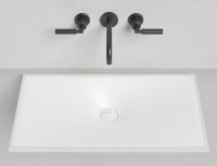 Раковина встраиваемая снизу Salini Marea 13 700x400 мм S-Stone 1802213M белый матовый