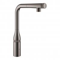 Смеситель для кухни Grohe Essence SmartControl с выдвижным изливом 31 615 A00 тёмный графит