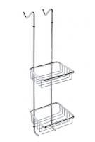 Полка для душа двойная Bemeta Cytro 170 мм 104702172 хром