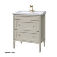 Тумба под раковину Caprigo Albion Concept 70 686х450 мм (2 ящика) 34022 TP813 оливин