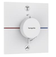 Термостат Hansgrohe ShowerSelect Comfort E (внешняя часть для 2 потребителей) 15572700 матовый белый