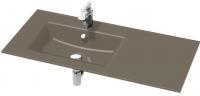 Раковина стеклянная Jacob Delafon Vox 1000х460 мм полочка справа EB2103-DD4 глянцевый коричневый