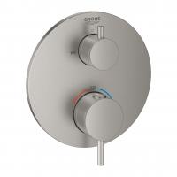 Термостат Grohe Atrio (внешняя часть для 2 потребителей) 24 138 DC3 суперсталь